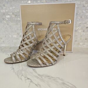 Michael Kors Champagne Gold Strappy Women's Heels